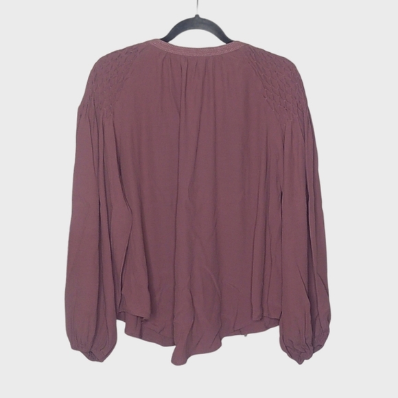 ASTR the Label Mauve Claudine Peasant Top - Picture 3 of 6